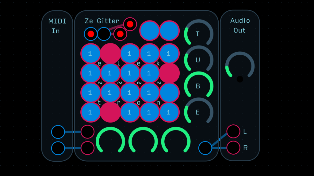 Ze Gitter Elektron Tube Waveshaping Synthesizer | Patchstorage