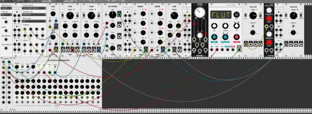 16 seq 3 osc + lfo and reverb | Patchstorage