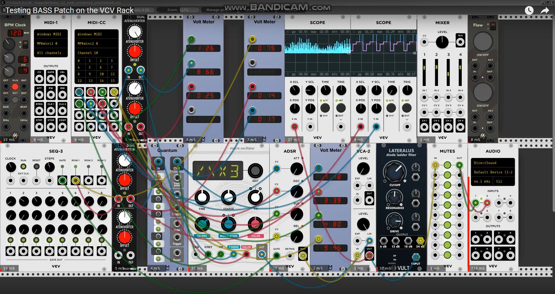 Testing BASS Patch on the VCV Rack (12.8.2018) | Patchstorage