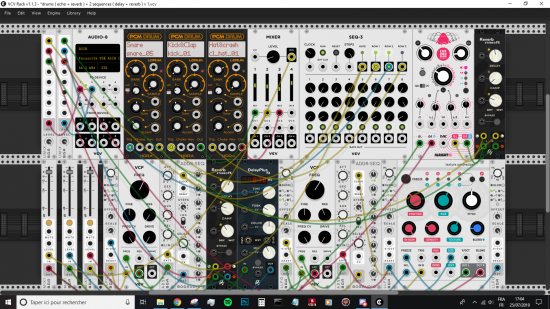 drums ( echo + reverb ) + 2 sequences ( delay + reverb ) | Patchstorage