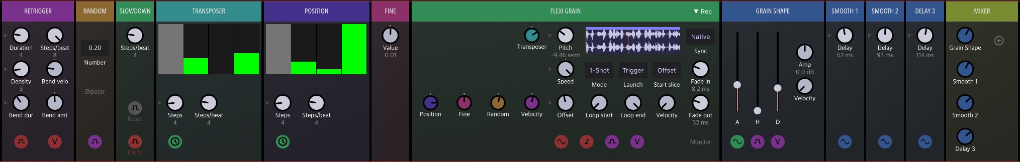 Granular synthesis using Flexi | Patchstorage