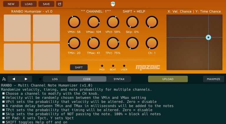 RANBO - Multi Channel Note Humanizer | Patchstorage