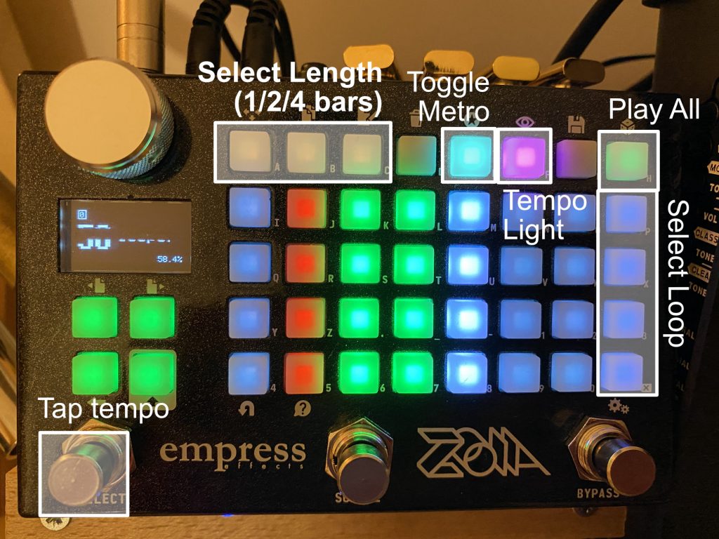 4 sync'ed loop tracks (with tap) | Patchstorage