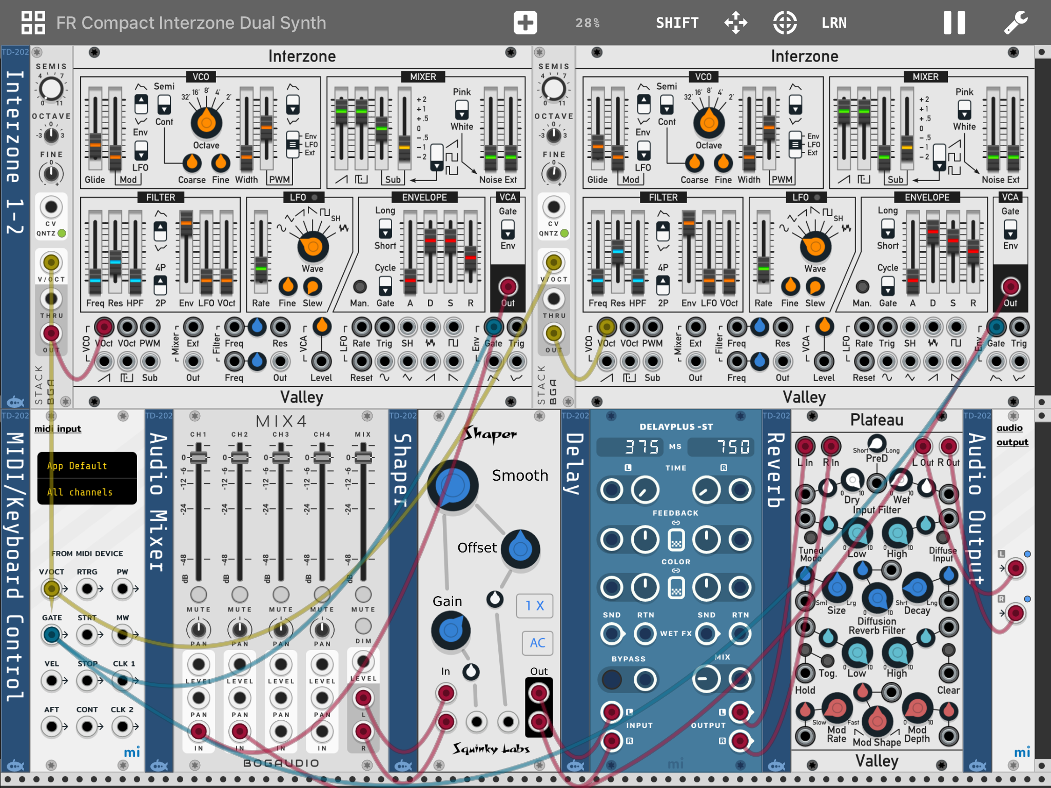 FR Compact Interzone Dual Synth | Patchstorage