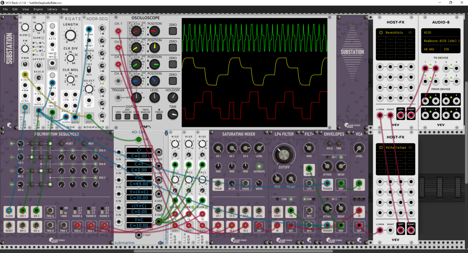 SubStation Polyrhythm Sequencer at Audio Rates | Patchstorage