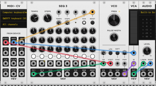 14BASIC VCV keyboard arpeggio with sequencer | Patchstorage