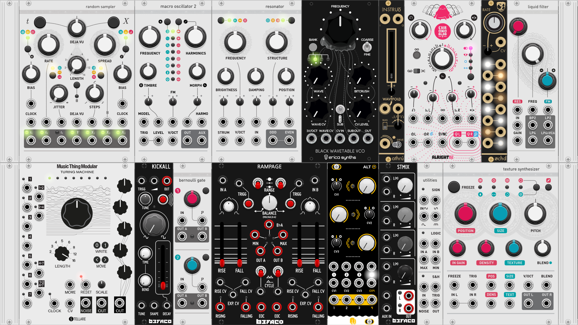 Eurorack Fixed Rack 2x84HP ver.1 | Patchstorage