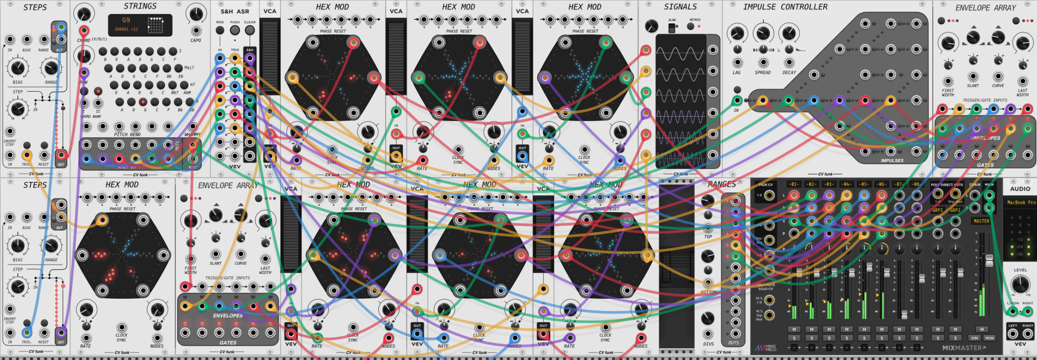 CV funk HexMod Demo (audio rate mode) | Patchstorage
