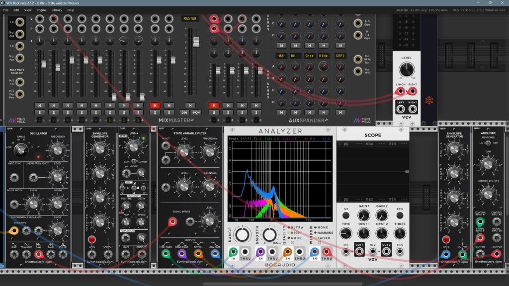 VCV Rack - [2103] Q107 – State variable filter - Présentation ...