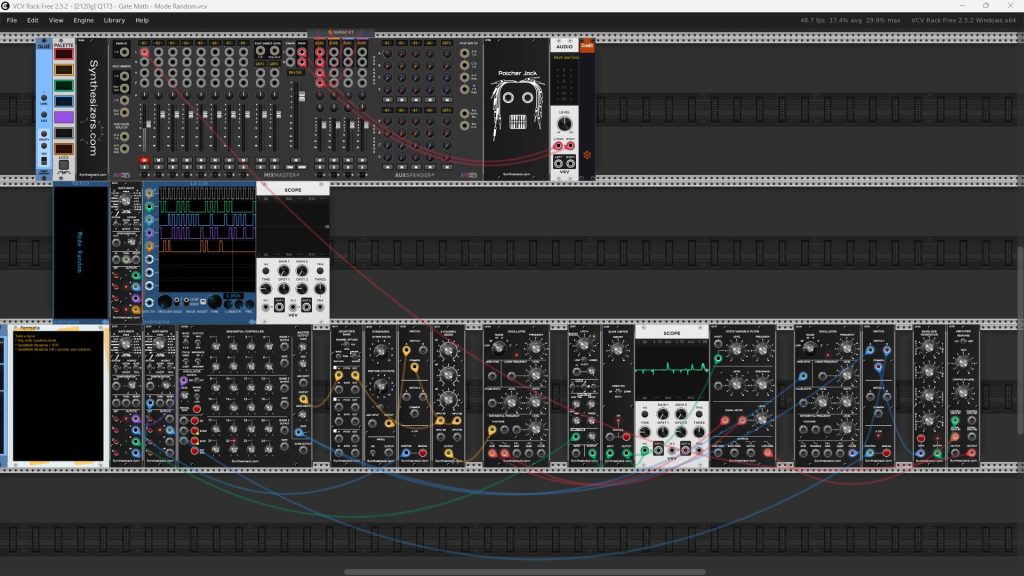 VCV Rack - [2120g] Q173 - Gate Math - Random mode | Patchstorage