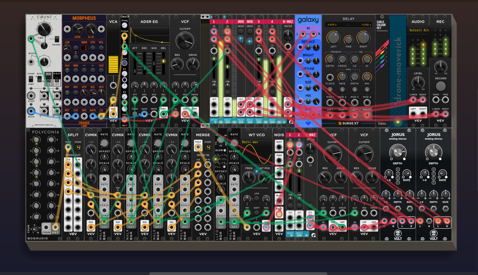 VCV Rack Patch 336 - Drone Maverick | Patchstorage