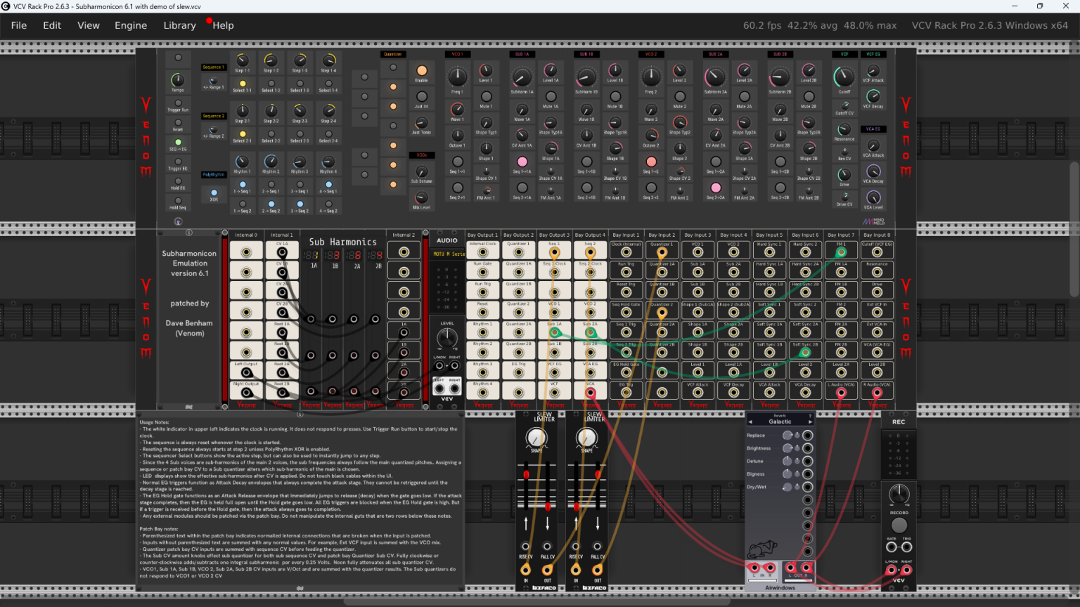 Subharmonicon Emulation v6.1 with arpeggiated slew | Patchstorage