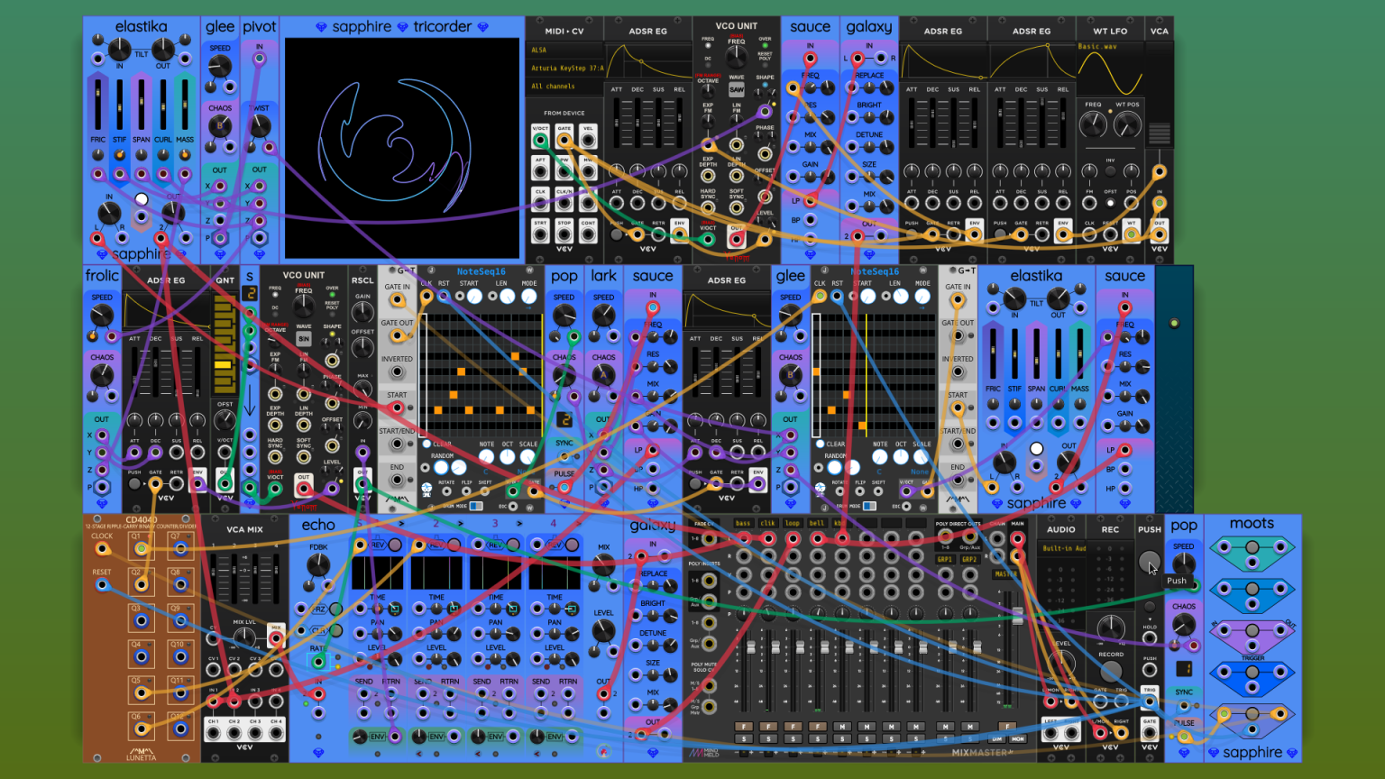 Sapphire "Habitat Ring" Berlin-school synth | Patchstorage