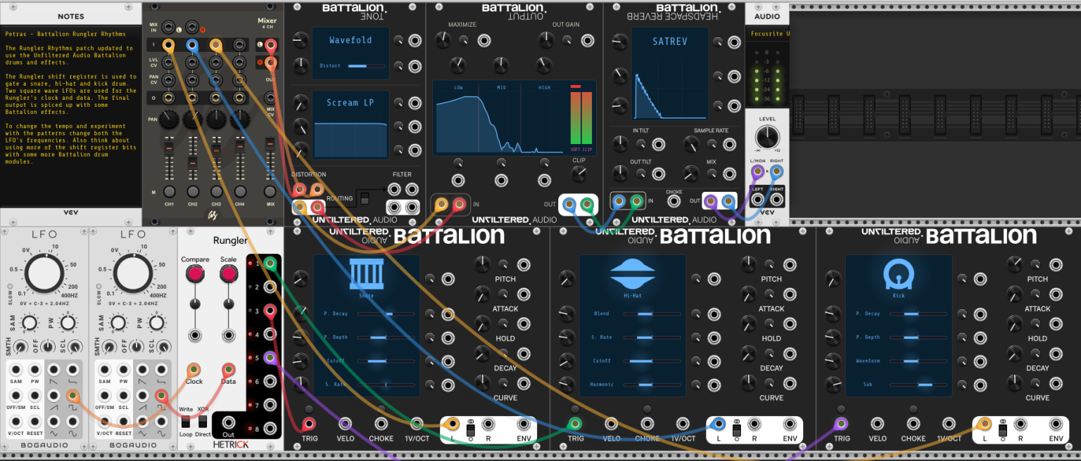 Battalion Rungler Rhythms | Patchstorage